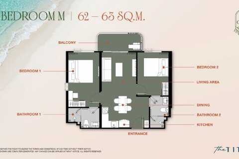 Eigentumswohnung auf Nai Yang, Thailand, 2 Schlafzimmer  № 222485 - Foto 26