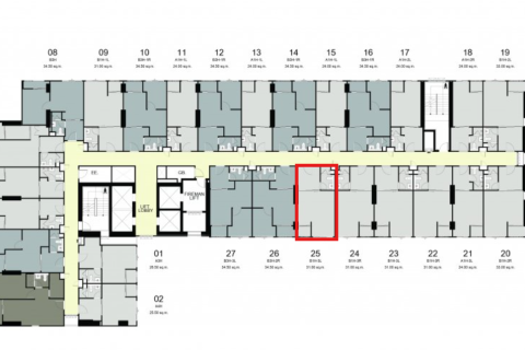 Studio in the Condo in Bang Kapi, Bangkok, Thailand  № 135786 - photo 5