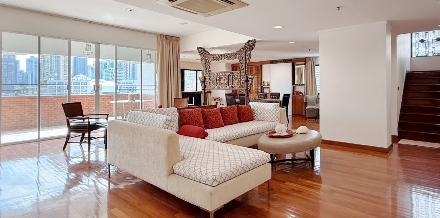 Кондоминиум с 3 спальнями в Бангкоке, Таиланд № 162744