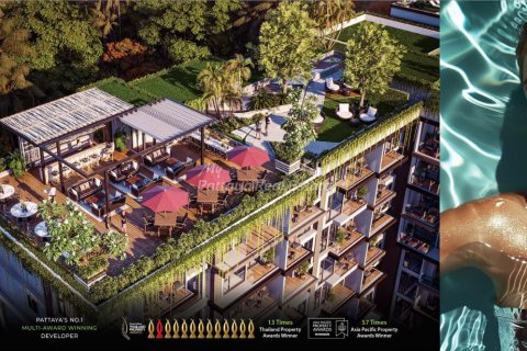 Condo à Bang Lamung, Thaïlande, 2 chambres  № 168256 - photo 2