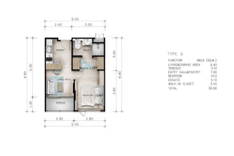 Condo à Rawai, Thaïlande, 1 chambre  № 166813 - photo 21