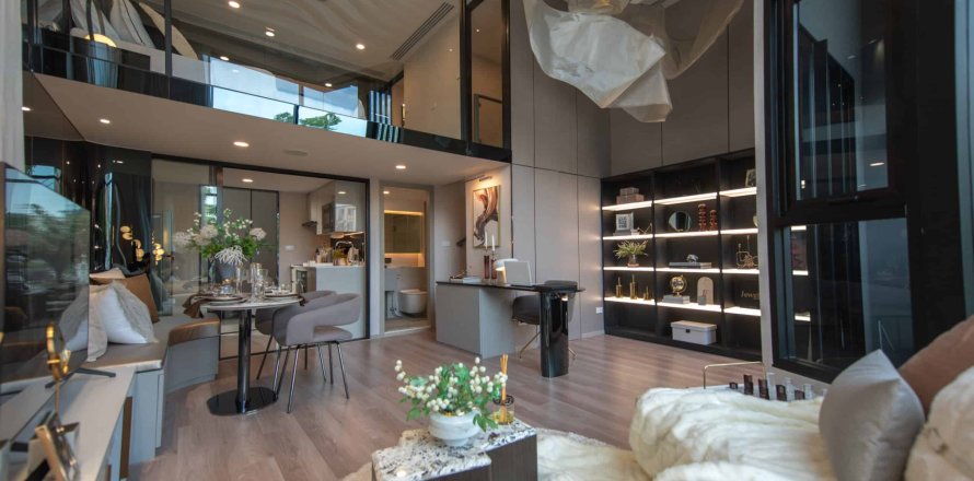 Дуплекс в Бангкоке, Таиланд с 1 спальней  № 166816