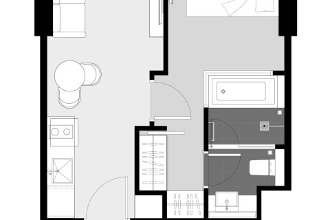 Condo à Bangkok, Thaïlande, 1 chambre  № 166946 - photo 7