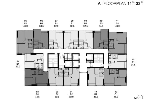 Condo à Bangkok, Thaïlande, 1 chambre  № 166946 - photo 8