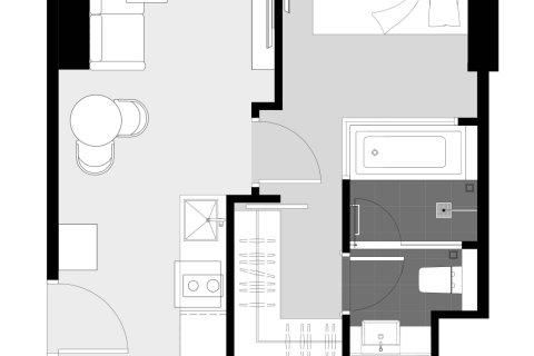 Condo à Bangkok, Thaïlande, 1 chambre № 166945 - photo 7