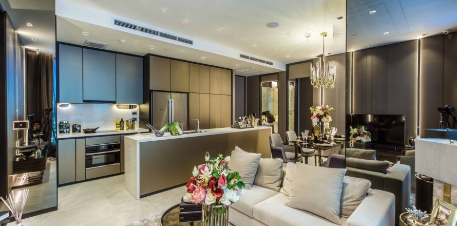 Condo à Bangkok, Thaïlande, 2 chambres  № 166950