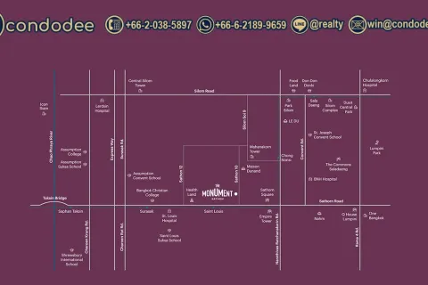 Eigentumswohnung in Bang Rak, Bangkok, Thailand, 1 Schlafzimmer № 220543 - Foto 5