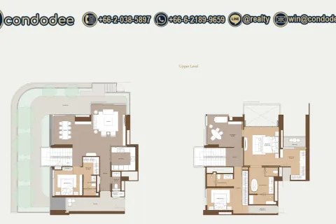Eigentumswohnung in Bangkok, Thailand, 3 Schlafzimmer № 220544 - Foto 4