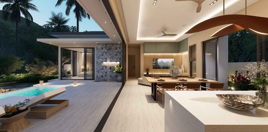 Вилла в Oasis Paradise Villas, Самуй, Таиланд с 4 комнатами  № 161479