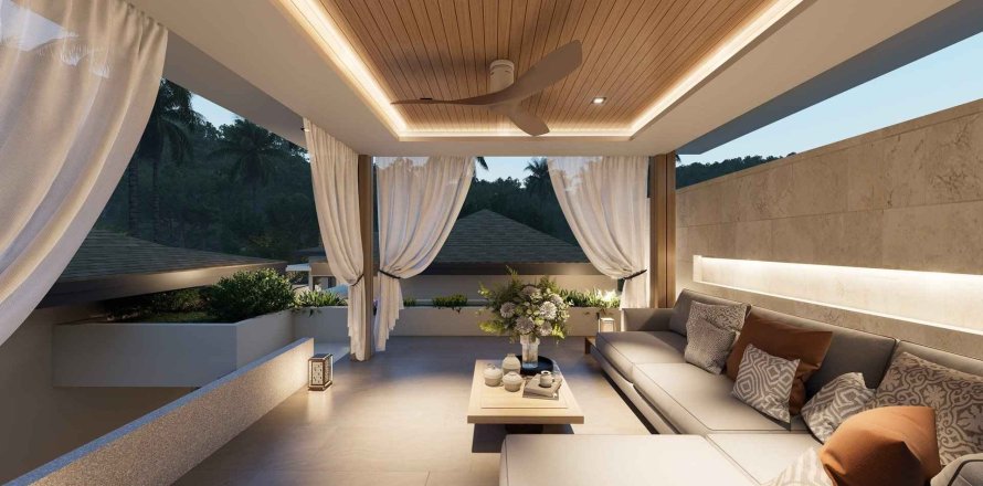 Вилла в Oasis Paradise Villas, Самуй, Таиланд с 4 комнатами  № 161480