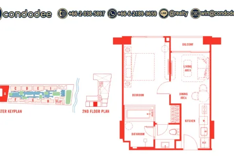 Eigentumswohnung in Bangkok, Thailand, 1 Schlafzimmer  № 220518 - Foto 10
