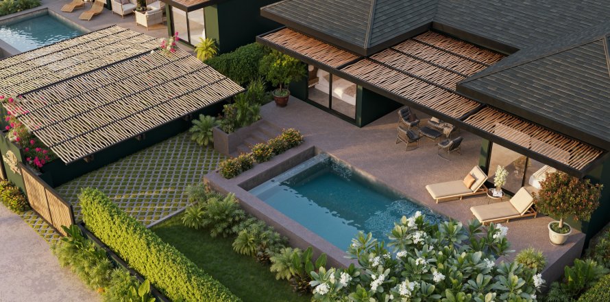 Вилла в Сураттхани, Таиланд с 2 спальнями  № 147545