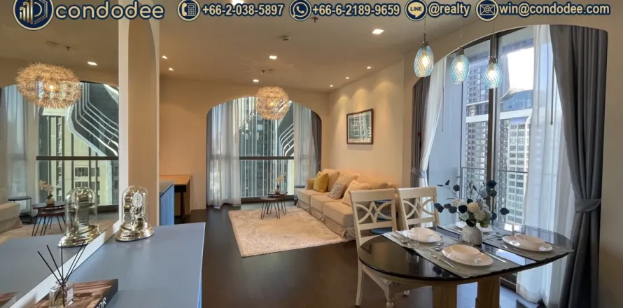 Condo à Ratchathewi, Bangkok, Thaïlande, 2 chambres № 201035