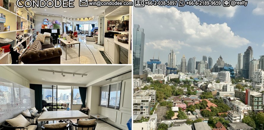 Condo à Bang Rak, Bangkok, Thaïlande, 3 chambres № 201036