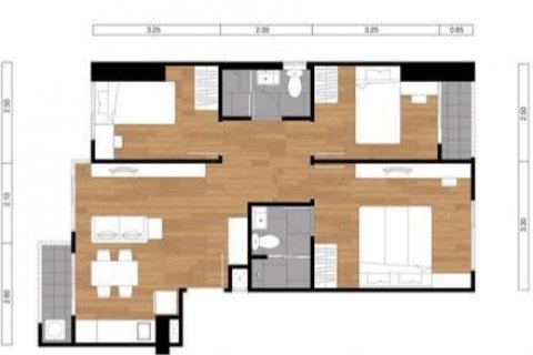 Кондоминиум с 3 спальнями в Бангкоке, Таиланд № 142970 - фото 14