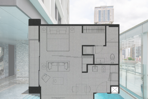 Кондоминиум с 1 спальней в Бангкоке, Таиланд № 142973 - фото 15