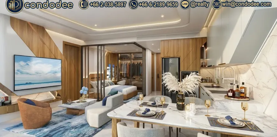คอนโดมิเนียมในกรุงเทพฯ, ประเทศไทย, 2 ห้องนอน № 202298