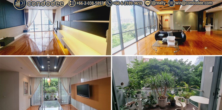 Condo à Khlong Toei, Bangkok, Thaïlande, 4 chambres № 201207