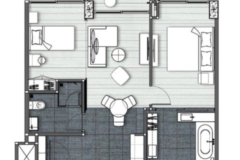 Кондоминиум с 2 спальнями в Хуа Хине, Таиланд № 158929 - фото 21