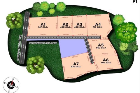 Land in Sam Phran, Thailand 1600 sq.m. № 169155
