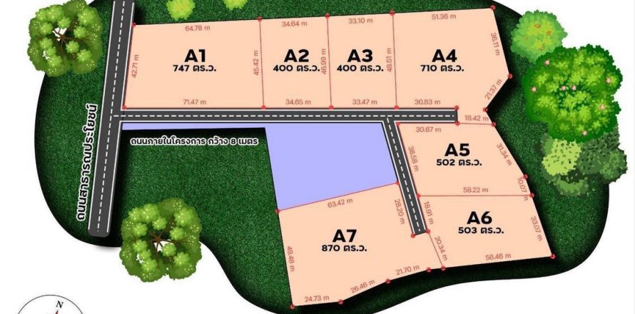 Land in Sam Phran, Thailand 1600 sq.m. № 169155