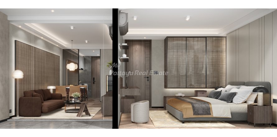 คอนโดมิเนียมในพัทยา, ประเทศไทย, 2 ห้องนอน № 205026