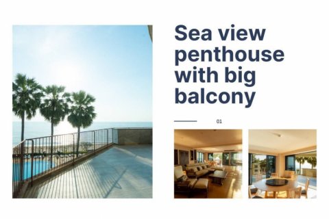 Пентхаус в Ча-аме, Таиланд с 3 спальнями  № 138256 - фото 1