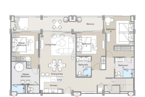 Penthouse à Bang Tao, Thaïlande 3 chambres № 166847 - photo 7