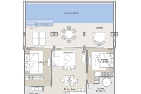 Condo à Bang Tao, Thaïlande, 2 chambres  № 166848 - photo 10