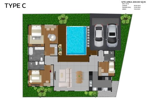 Villa in Phuket, Thailand 3 bedrooms № 165057 - photo 8