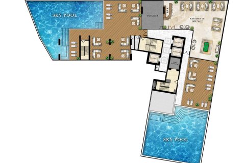 Condo à Pattaya, Thaïlande, 2 chambres  № 165060 - photo 18