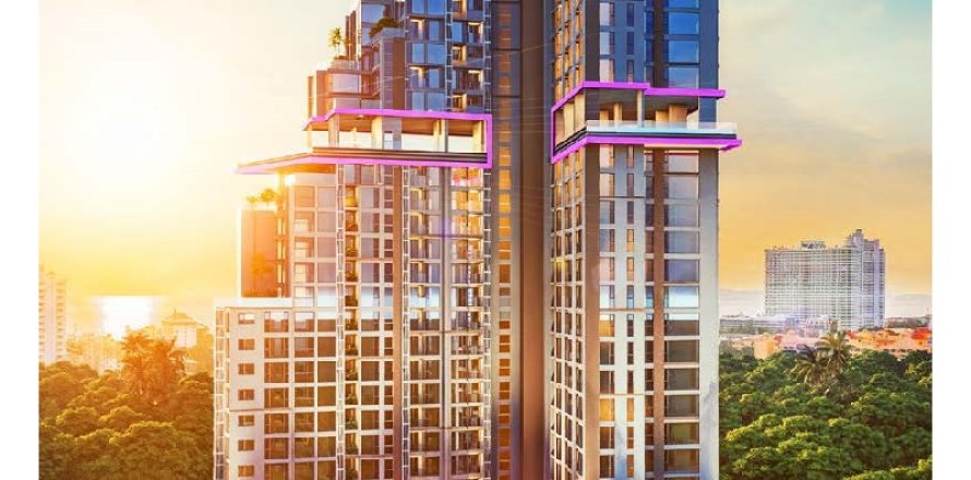 Кондоминиум с 3 спальнями в Паттайе, Таиланд № 165059