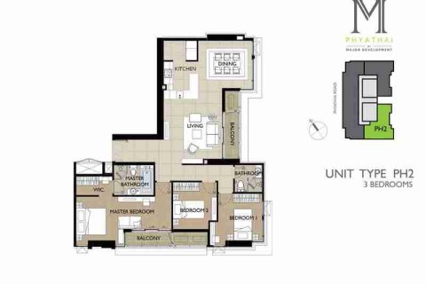 Condo in Phaya Thai, Bangkok, Thailand, 3 bedrooms № 183074 - photo 13