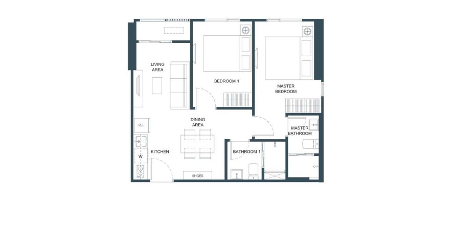 Off-plan Flo by Sansiri in Bangkok, Thailand № 169701 - photo 1