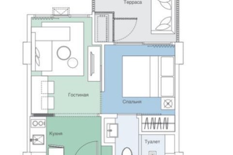 Studio in the Condo in Phuket, Thailand  № 156584 - photo 12