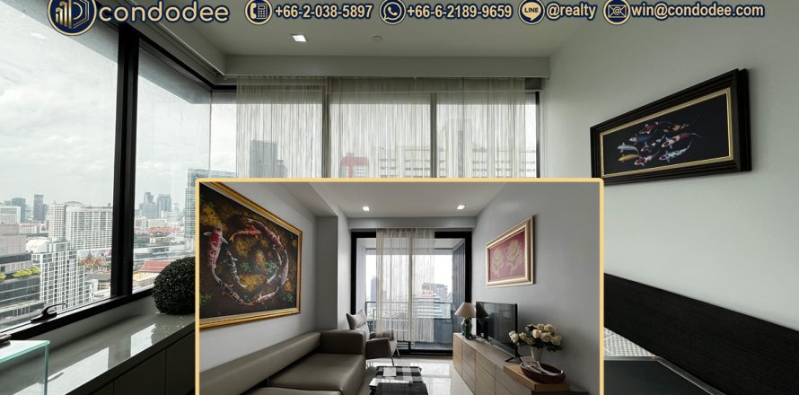 คอนโดมิเนียมในบางรัก, กรุงเทพฯ, ประเทศไทย, 2 ห้องนอน № 201255