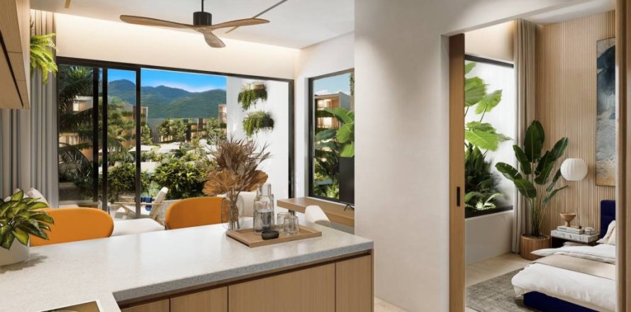 Квартира в Сураттхани, Таиланд с 1 спальней  № 162428