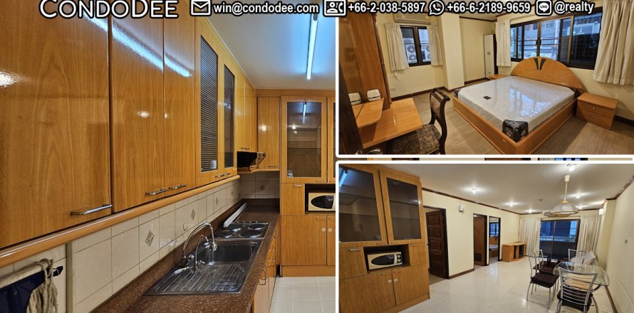 Condo à Khlong Toei, Bangkok, Thaïlande, 2 chambres № 201064