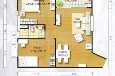 Studio in the Condo in Huai Khwang, Bangkok, Thailand  № 158106 - photo 11