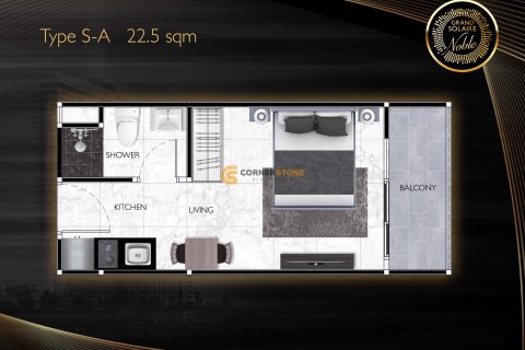 Condo à Pattaya, Thaïlande, 1 chambre  № 176552 - photo 14