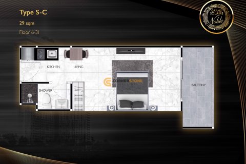 Condo à Pattaya, Thaïlande, 1 chambre  № 176552 - photo 16