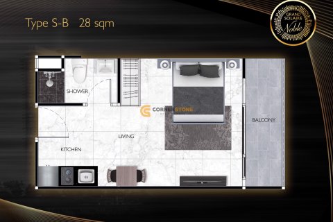 Condo à Pattaya, Thaïlande, 1 chambre  № 176552 - photo 15