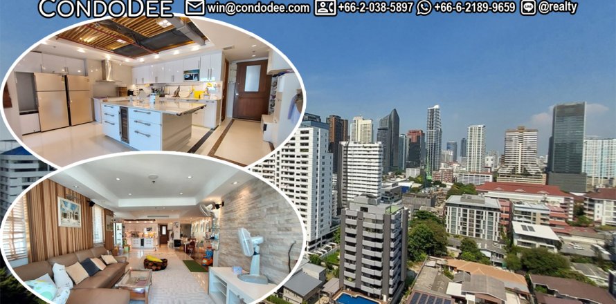 Condo à Watthana, Bangkok, Thaïlande, 3 chambres № 201077