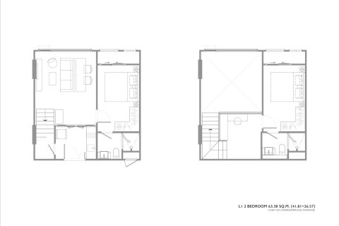 Кондоминиум с 2 спальнями в Бангкоке, Таиланд № 170239 - фото 8