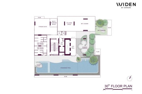 Кондоминиум с 1 спальней в Бангкоке, Таиланд № 170235 - фото 16