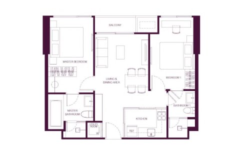 Кондоминиум с 2 спальнями в Бангкоке, Таиланд № 170234 - фото 15