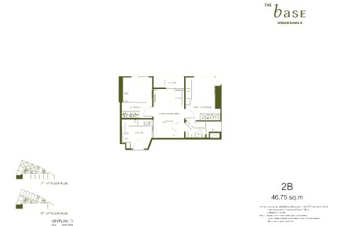 Кондоминиум с 2 спальнями в Бангкоке, Таиланд № 170112 - фото 22