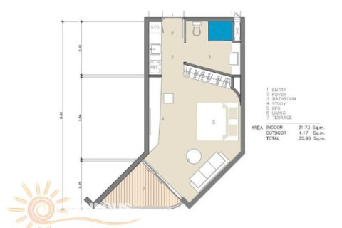 Condo in Bang Tao, Thailand, 1 bedroom № 179839 - photo 3