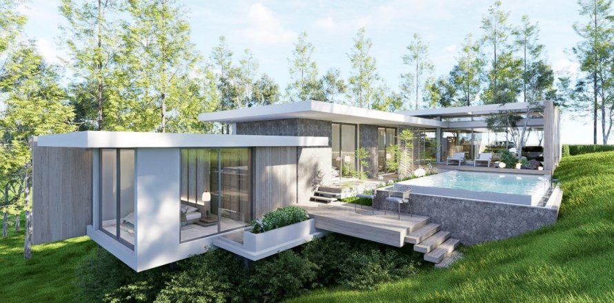 Вилла в Пхукете, Таиланд с 4 комнатами № 75775