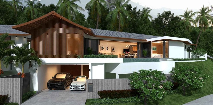 Вилла в Green Hills Villas, Самуй, Таиланд с 4 комнатами  № 161494